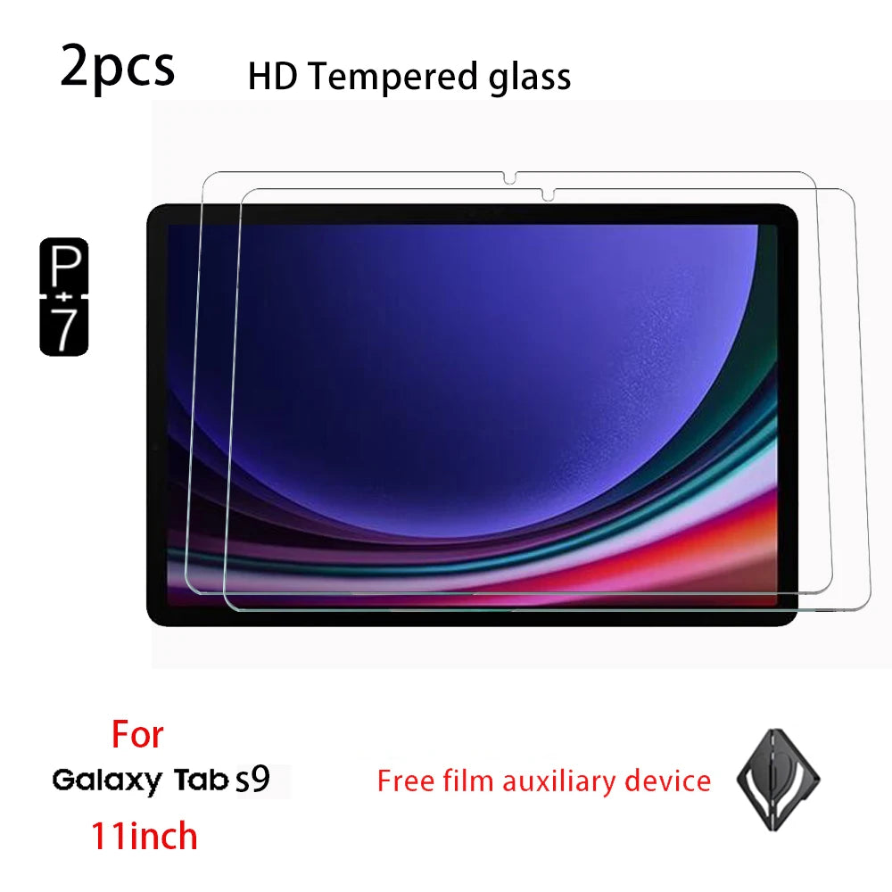 2-Pack Tempered Glass Screen Protector – Samsung Galaxy Tab S7 S8 S9 S11 Tablet Screen Protector Axl FOR S9 11 Inch