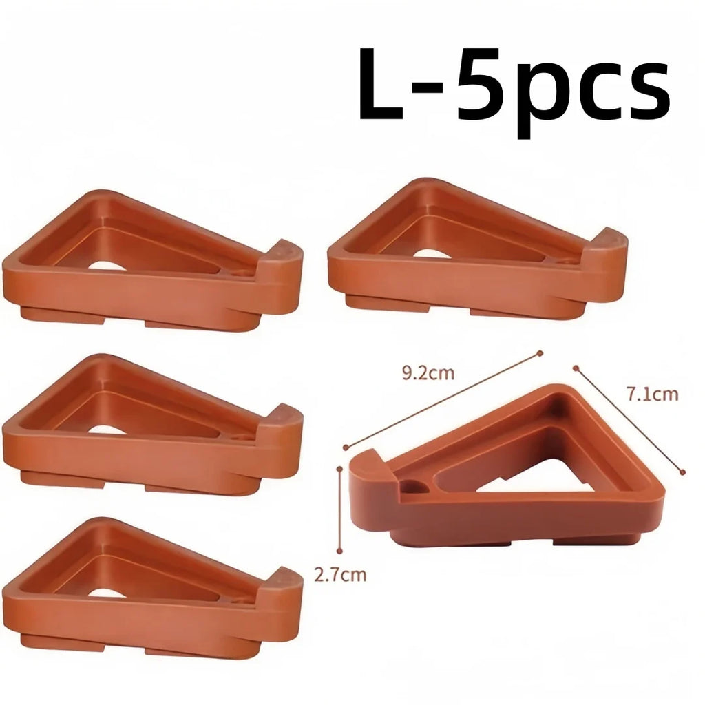 5-Pack Plastic Flower Pot Feet – Raised Ventilation Tray Pads Pot Feet Risers Axl L-5PCS
