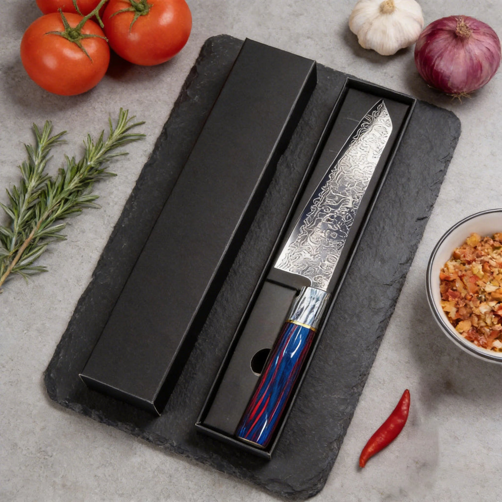 Japanese Damascus Chef's Knife – 20cm Solid Wood Handle Damascus Chef's Knife Axl Chefs knife
