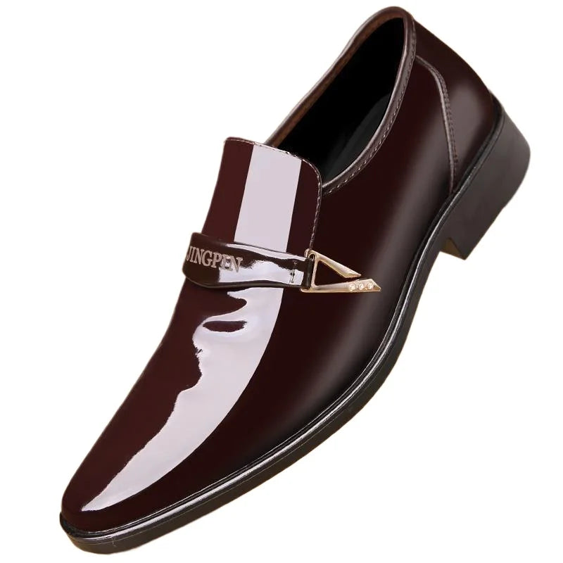Men's Patent Leather Oxford Loafers | Slip-On Dress Shoes Oxford Loafers Axl