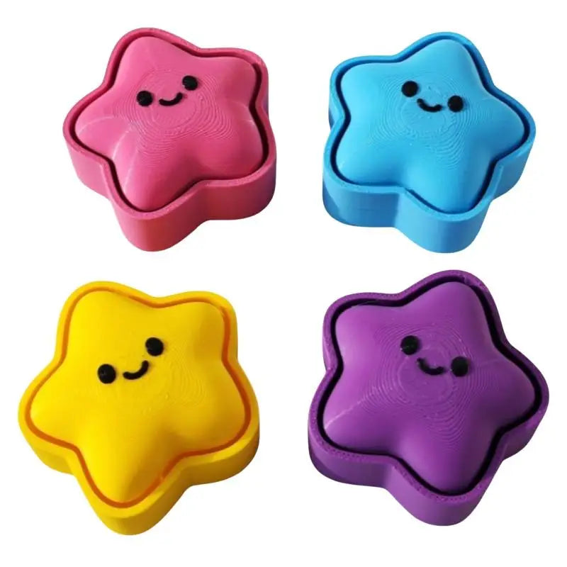 3D Printed Star Keychain – Squeeze Toy & Backpack Charm Novelty Keychain Toy Axl