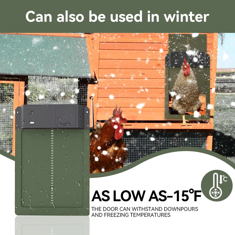 Automatic Chicken Coop Door Opener – Light Sensor Battery Powered Automatic Coop Door Axl