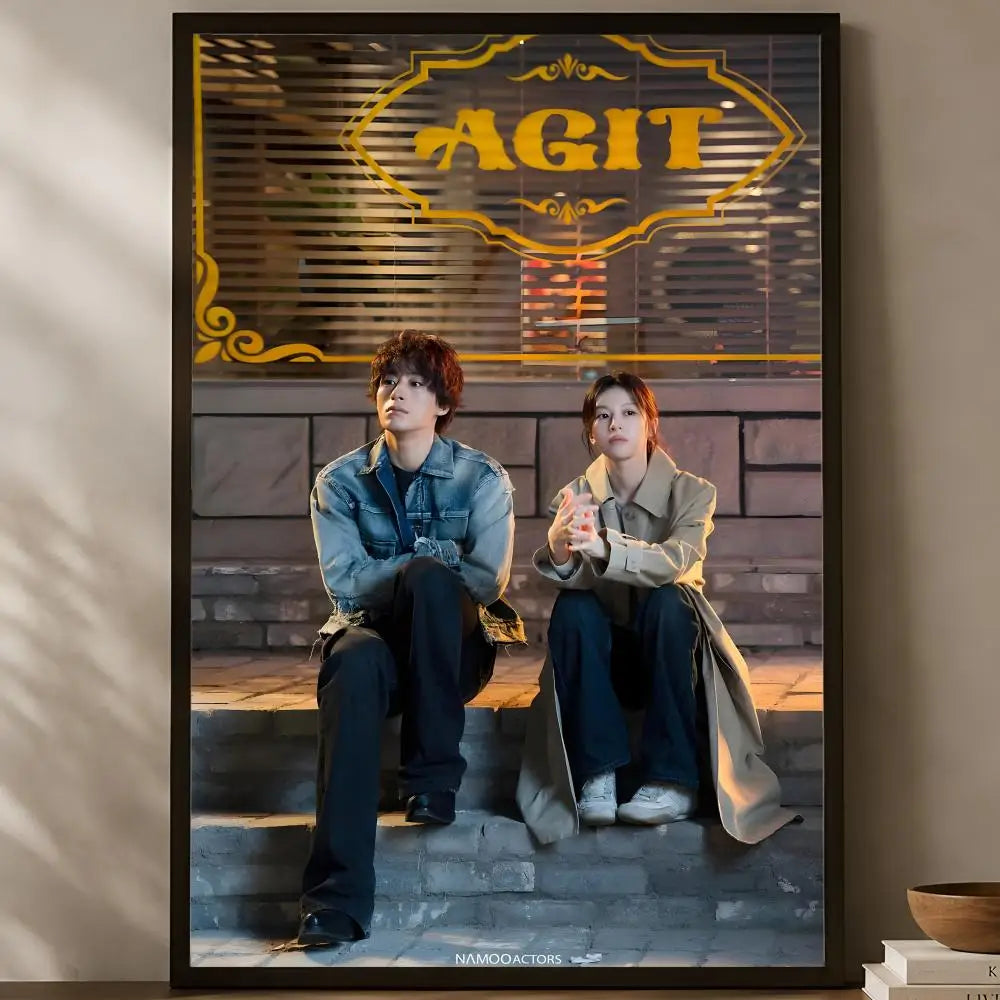 We Are All Trying Here Self-Stick HD Wall Art Poster Wall Art Poster Axl White06 60X90cmNoframe
