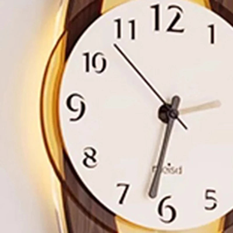Nordic Minimalist Acrylic Wall Clock – Large Luminous Retro Wall Clock Axl