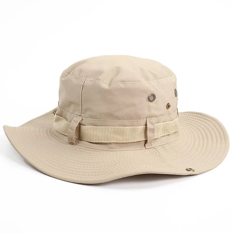 Wide Brim Cotton Fishing Hat – Bucket & Cowboy Cap + Strap Wide Brim Hat Axl