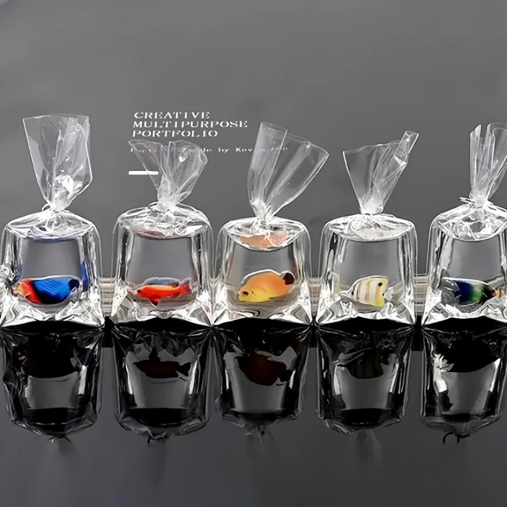 5-Pack Resin Goldfish Water Bag Charms for DIY Jewelry & Keychains Resin Jewelry Charms Axl