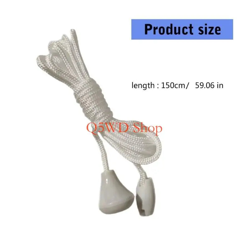 10-Pack Nylon Light Pull Cord 1.5m with Connector – Ceiling Switch Pull Cord Replacement Axl