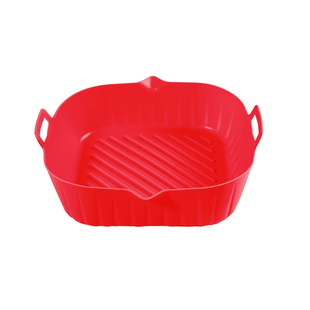 Reusable Silicone Air Fryer Liner Square Baking Tray Mat Silicone Baking Mat Axl 1pcs E