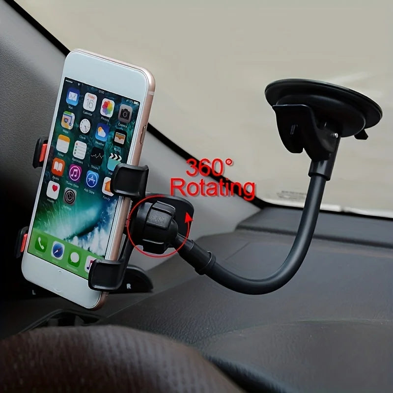 360° Car Dashboard Phone Mount – Universal Suction Cup Holder Car Phone Mount Axl Black