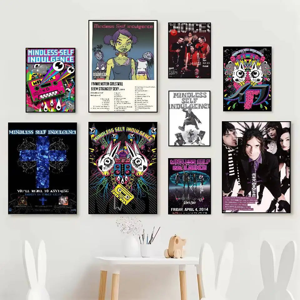 Mindless Self Indulgence Band Poster – HD Self-Adhesive Wall Art Band Wall Poster Axl