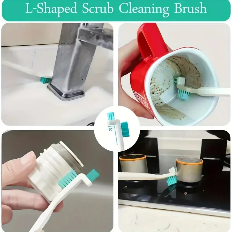 Crevice Gap Cleaning Brush Set – Corner & Detail Scrub Tool Cleaning Brush Set Axl