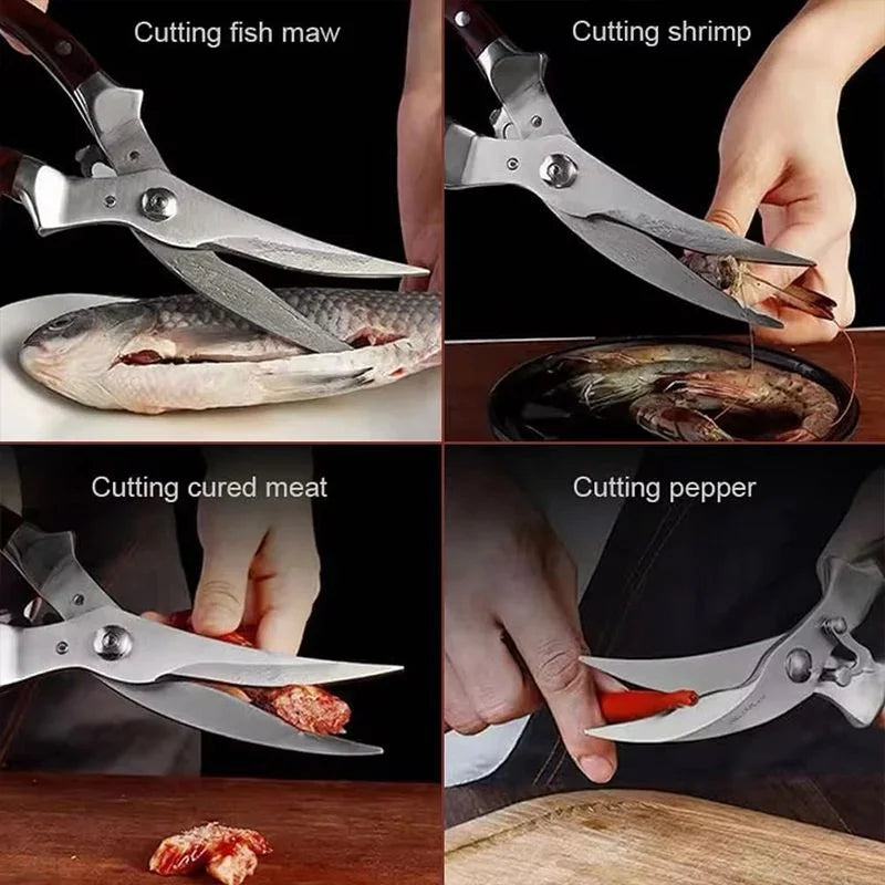 Multifunctional Kitchen Scissors – Stainless Steel Cooking Shears Kitchen Scissors Axl