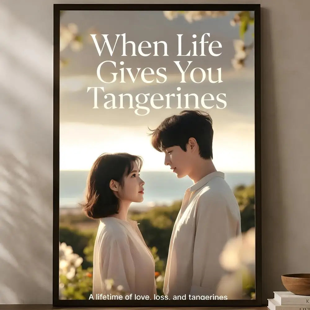 When Life Gives You Tangerines Poster – Self-Stick HD Wall Art Wall Art Poster Axl White05 15X20cmNoframe