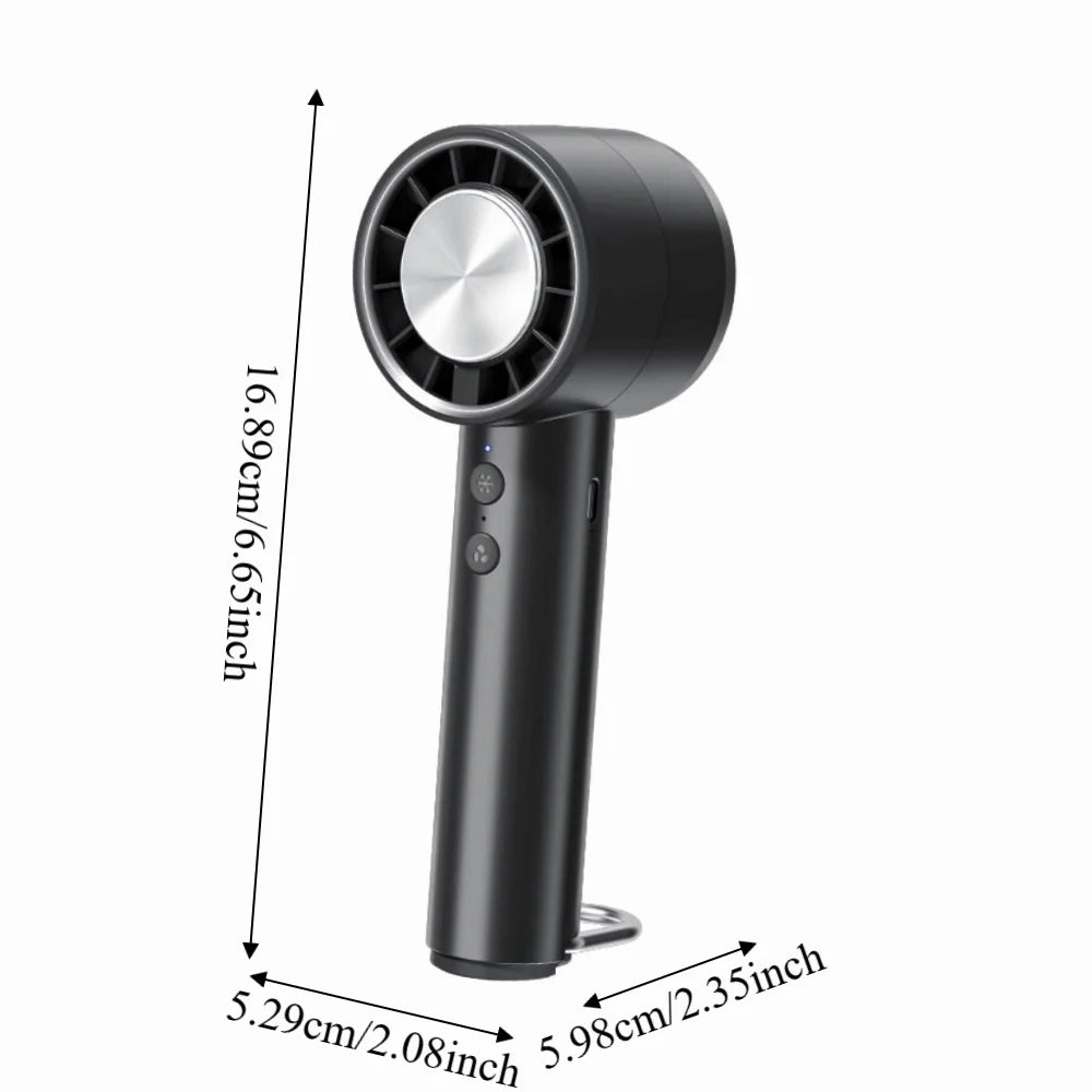 Portable Ice Pack Cooling Fan – 5-Speed USB Handheld Fan Handheld Cooling Fan Axl