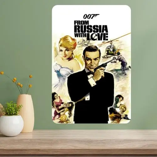 From Russia with Love Classic Movie Metal Poster Sign Metal Wall Sign Axl aluminum sign aluminum 20x30cm