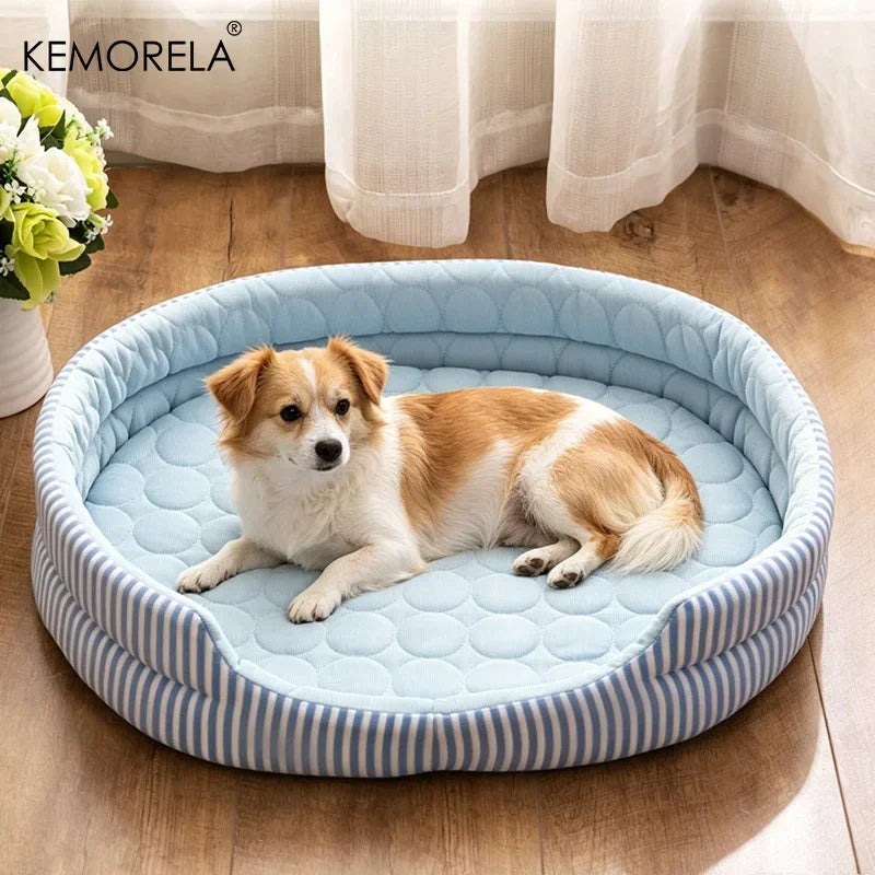 KEMORELA Cooling Ice Silk Pet Mat for Cats & Dogs | Breathable Cooling Pet Mat Axl