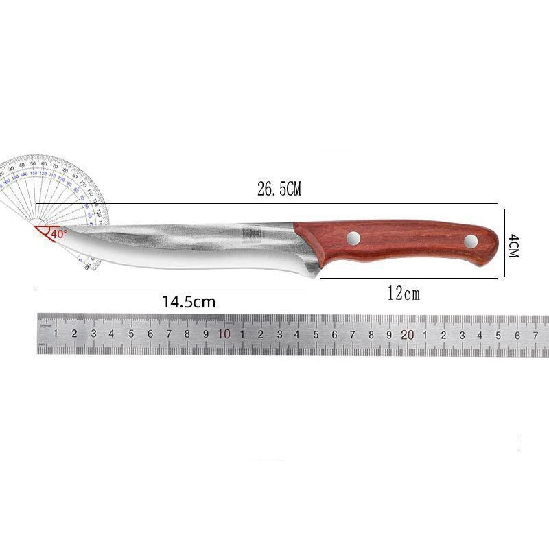 Forged Stainless Steel Butcher Knife – Meat & Bone Cleaver Butcher Kitchen Knife Axl