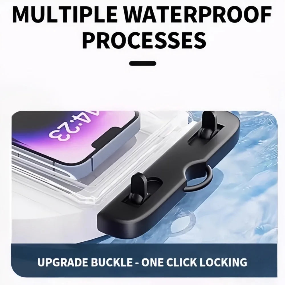 Waterproof Phone Pouch with Lanyard – Universal Underwater Case Waterproof Phone Pouch Axl