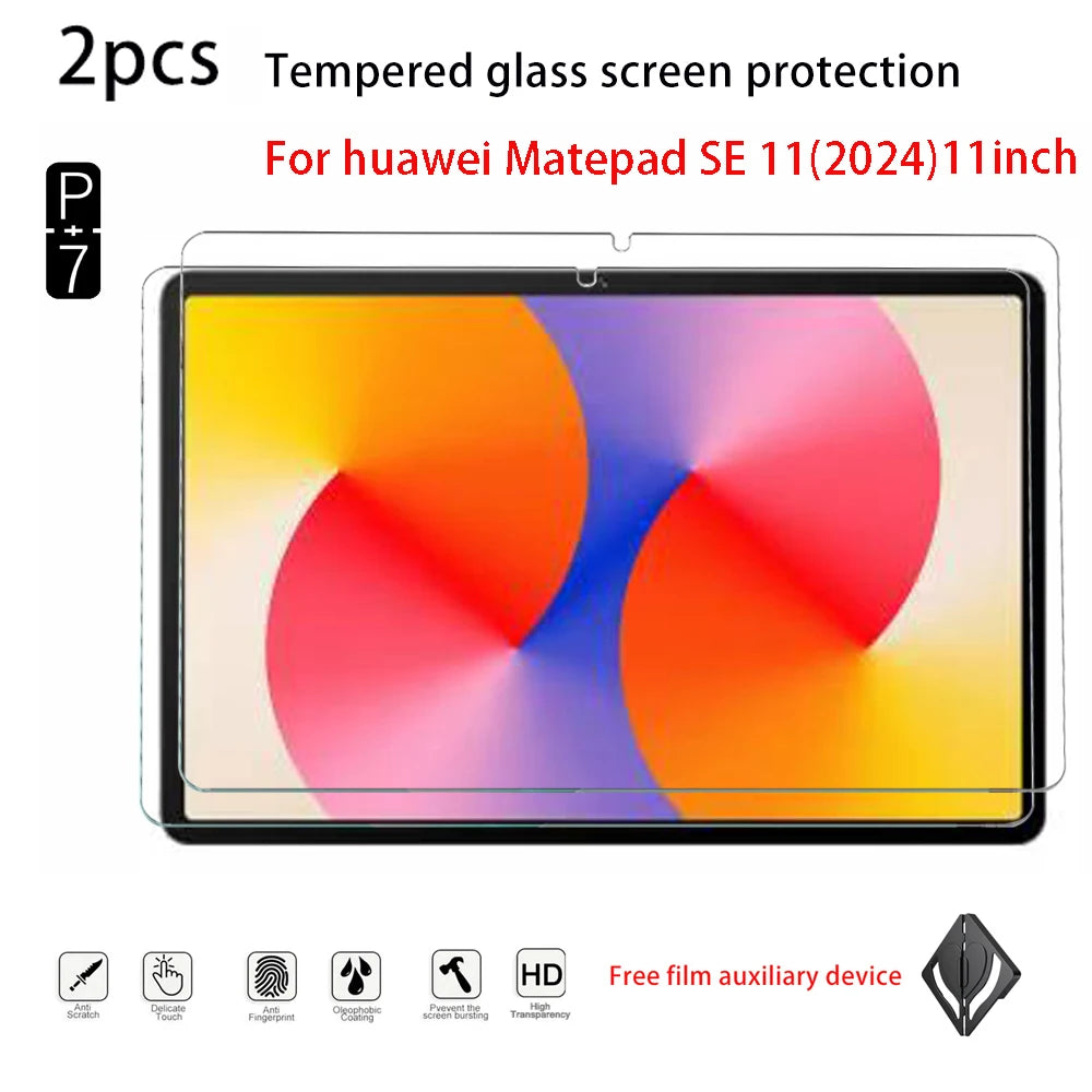 2-Pack Tempered Glass Screen Protector – Huawei MatePad 11" Tablet Screen Protector Axl MATEPAD SE11 2024