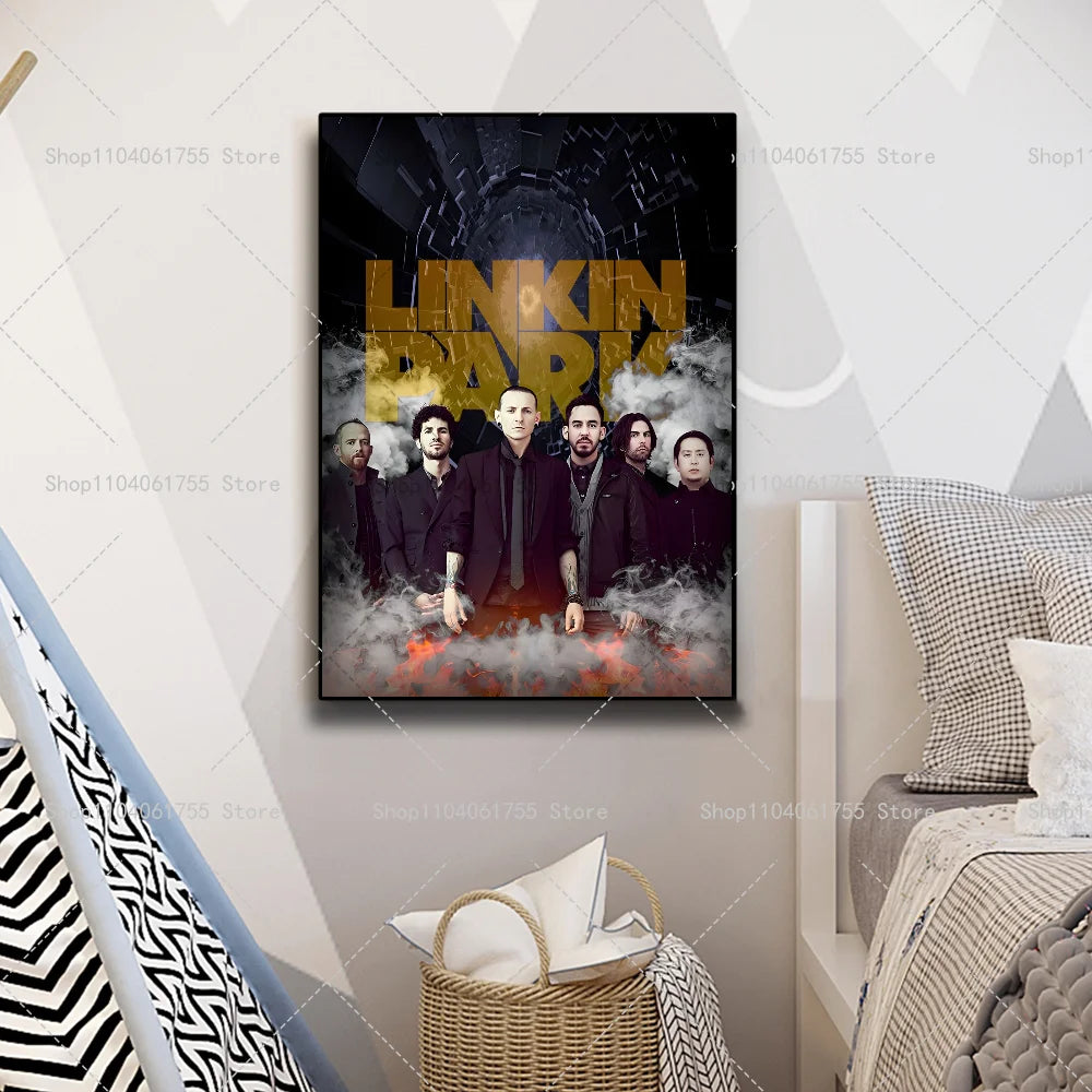 Rock Band Wall Poster – Self-Adhesive Waterproof Art Sticker Wall Art Poster Axl