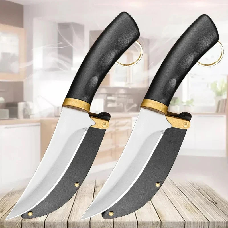 Stainless Steel Paring Knife with Sleeve – Sharp 8" Blade Paring Knife Axl 2pcs