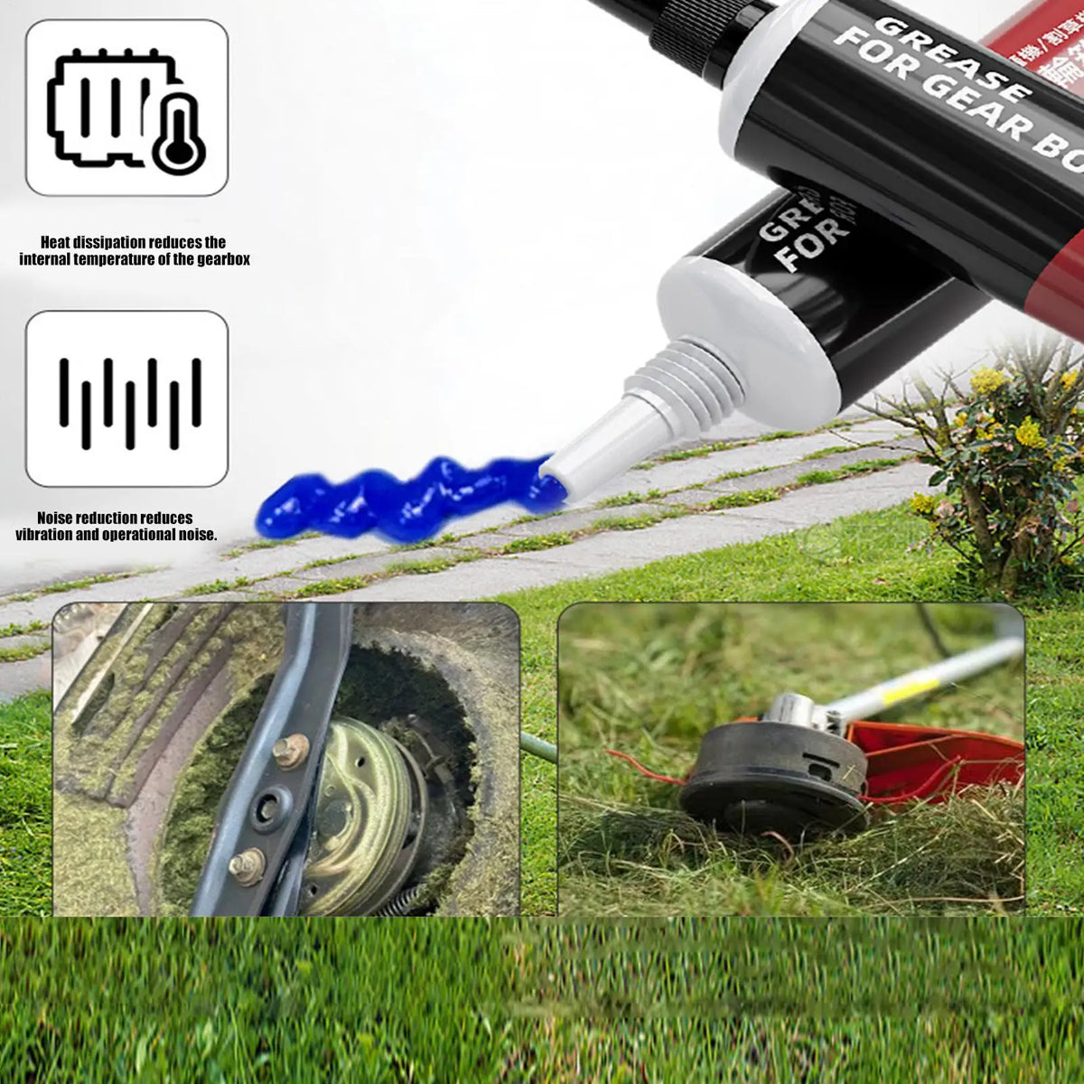5-Pack Lawn Mower Gear Grease Lubricant Sticks – Hedge Trimmer Gear Grease Lubricant Axl