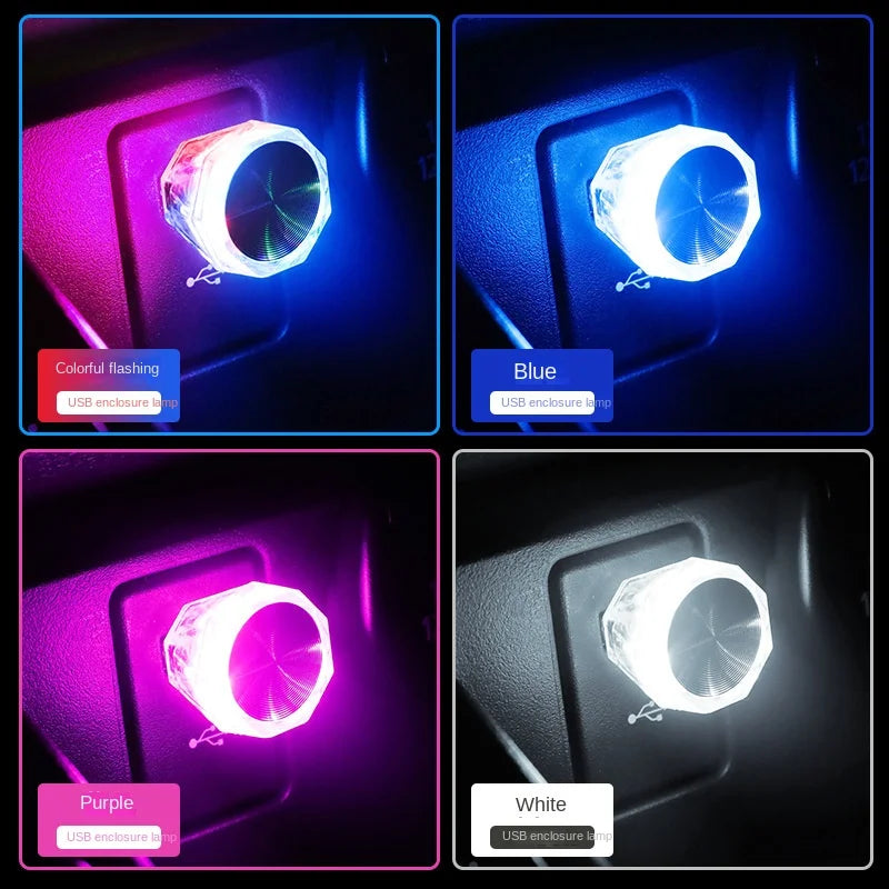 Mini USB LED Car Atmosphere Light – Plug & Play Neon Lamp Car Ambient Light Axl