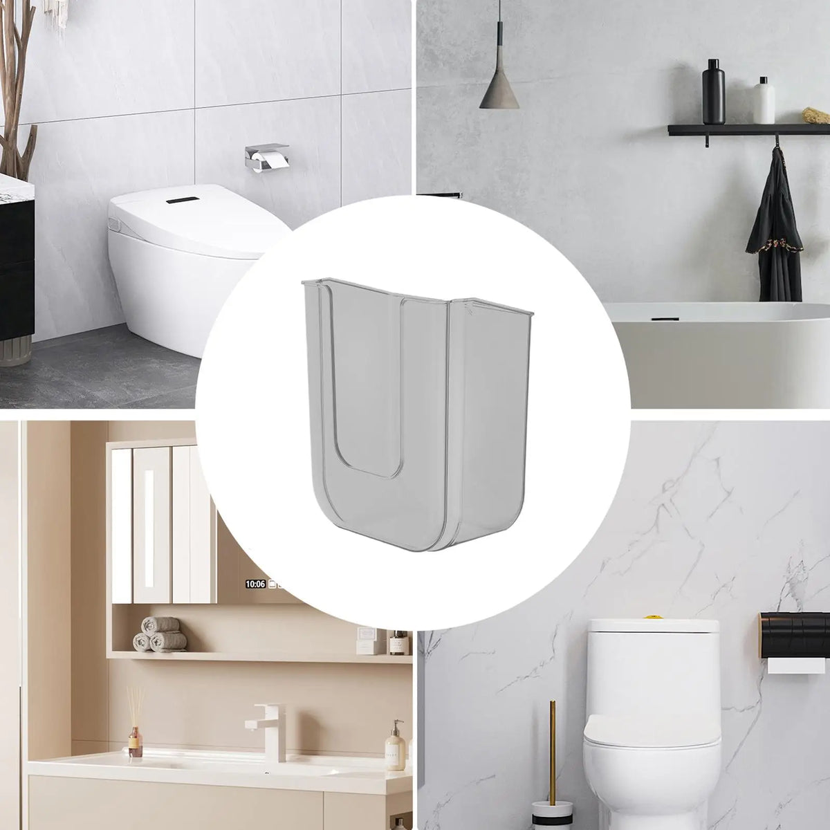 Wall-Mounted Tissue & Wet Wipe Dispenser – No-Drill Tissue Dispenser Axl