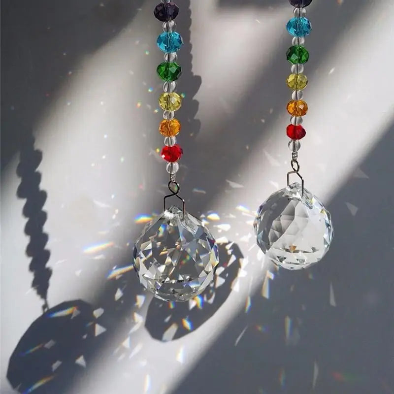 10 Pcs Clear Crystal Ball Chandelier Prism Drop Pendants 20mm Crystal Chandelier Pendants Axl