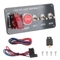 12V LED Ignition Switch Panel – Racing Car Engine Start Button Ignition Switch Panel Axl T3