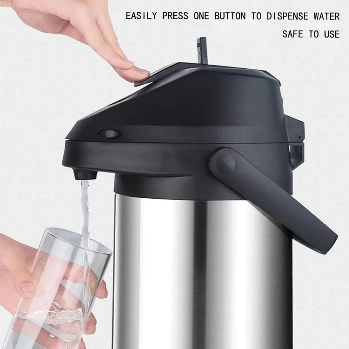 Leeseph 1.9L & 4L Thermal Coffee Carafe Set with Pump Dispenser Thermal Carafe Set Axl
