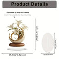 2D Acrylic Lily Flower Table Ornament – Home & Office Decor Table Ornament Axl ragrant lily