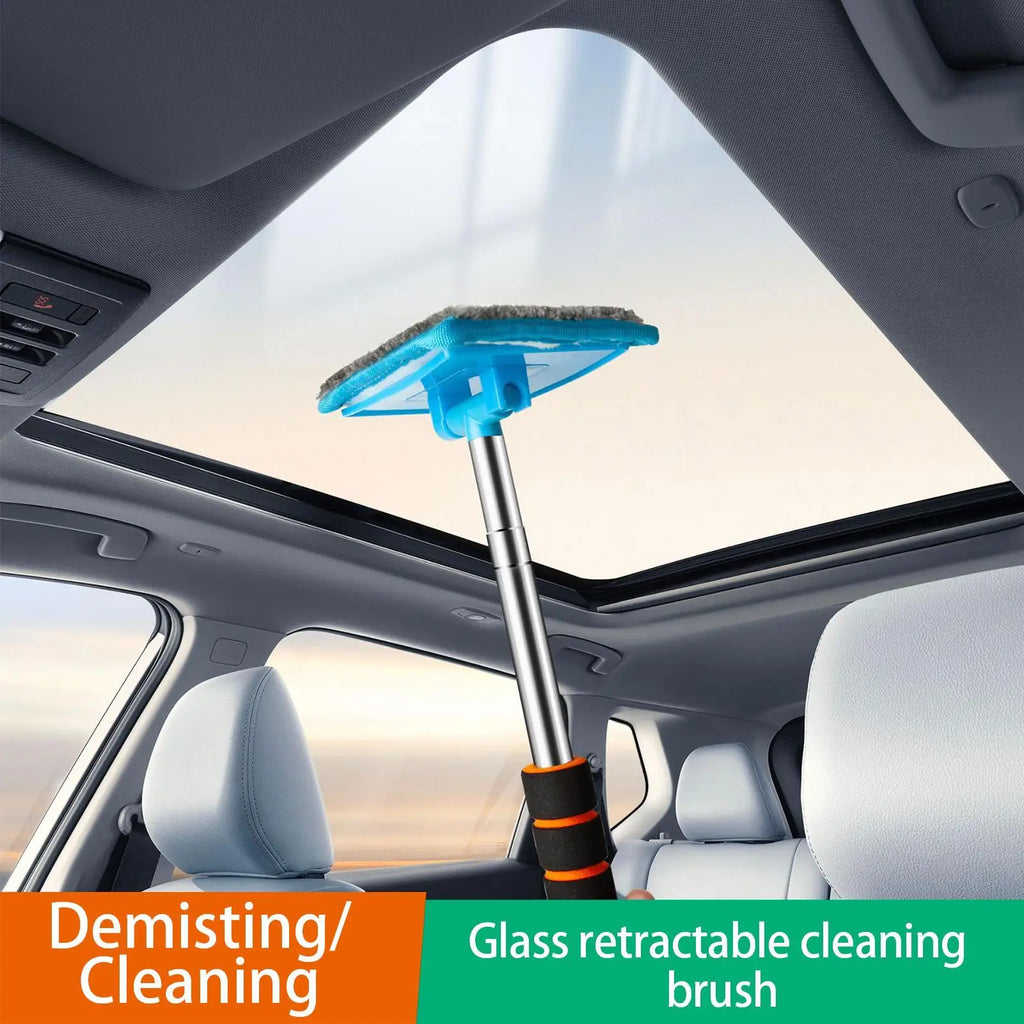 Microfiber Car Window Cleaner Tool – Telescopic Glass Brush Car Window Cleaner Axl