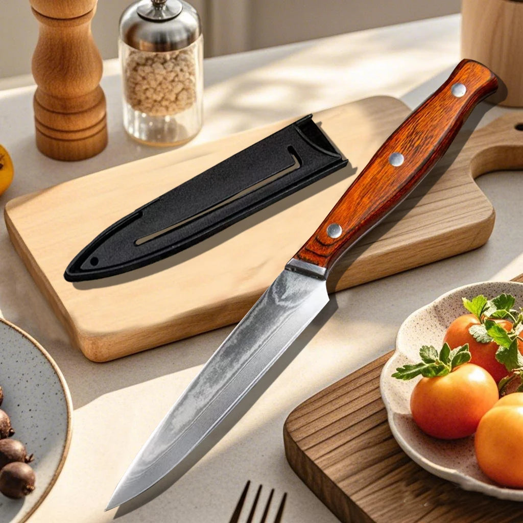 67-Layer Damascus VG10 Steel Kitchen Knife – Sharp 120mm Damascus Kitchen Knife Axl