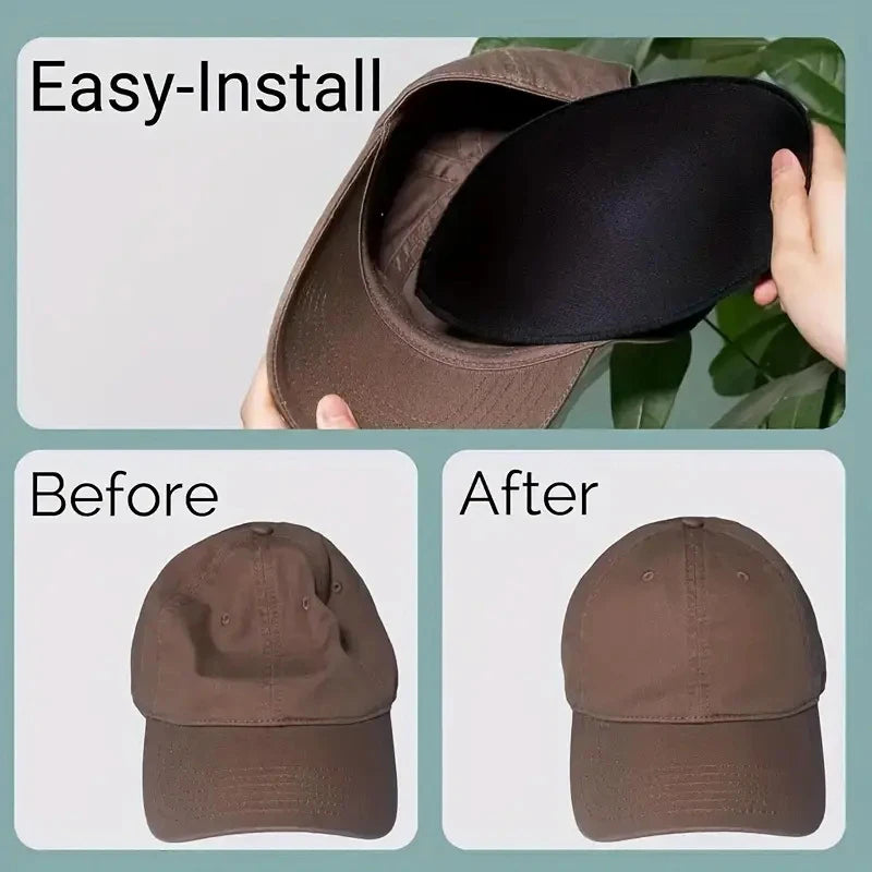 Baseball Cap Inner Support Liner – Adjustable Cotton Brim Retainer Cap Support Liner Axl