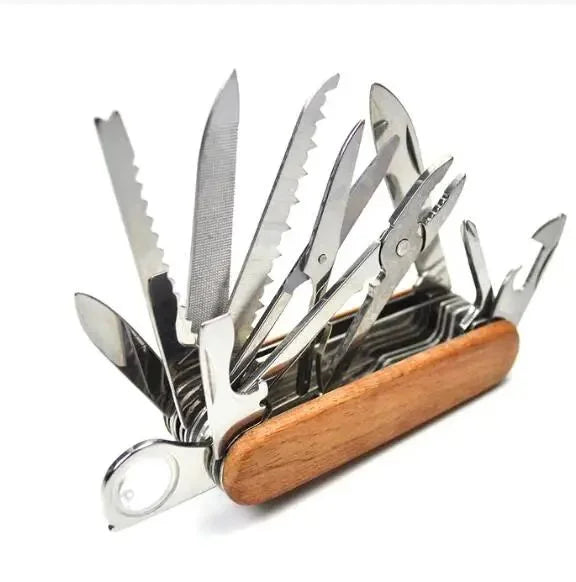 17-in-1 Multi-Tool Pocket Knife – Folding Stainless Steel Pliers Multi-Tool Pocket Knife Axl