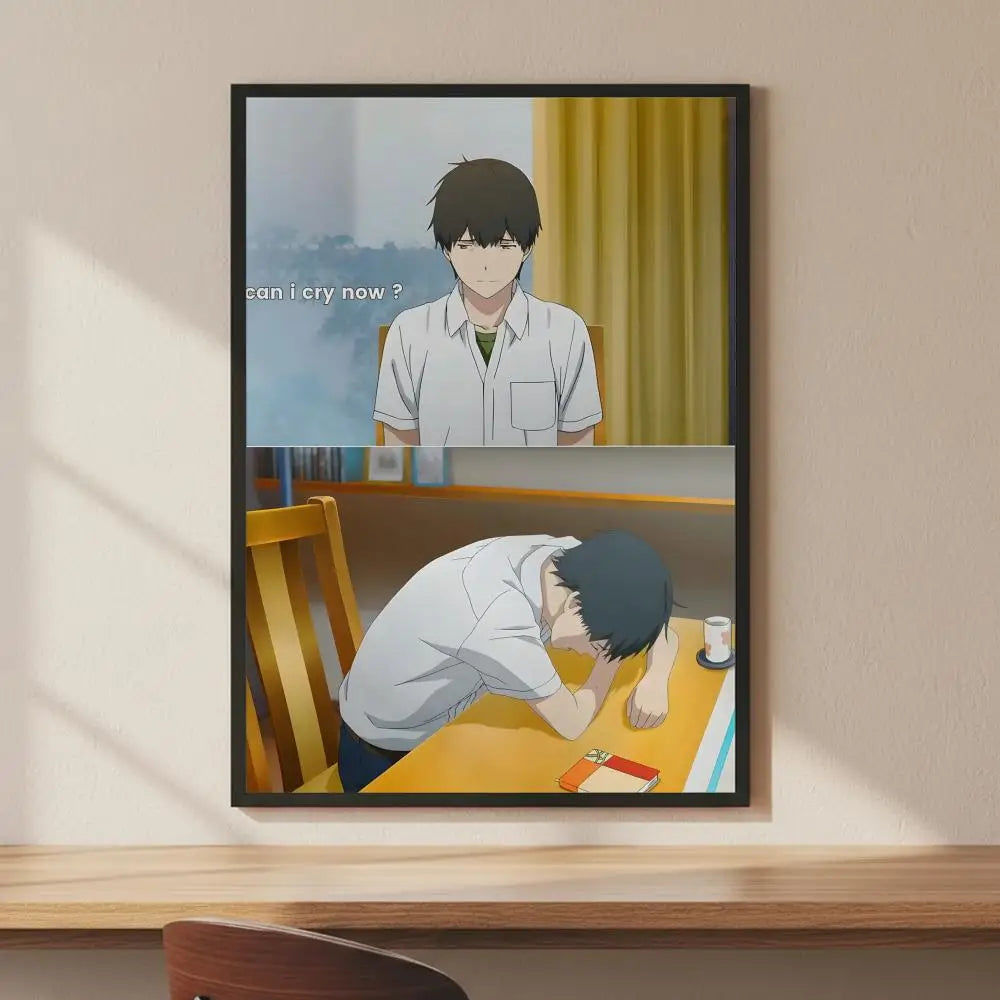 I Want to Eat Your Pancreas Anime HD Poster | Wall Sticker Anime Art Poster Axl White3 50X70cmNoframe