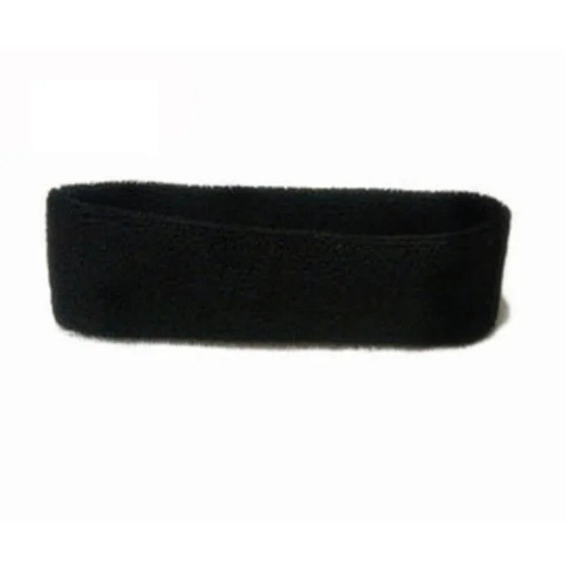 Unisex Sports Headband – Sweat-Absorbent Polyester Cotton Sports Headband Axl black