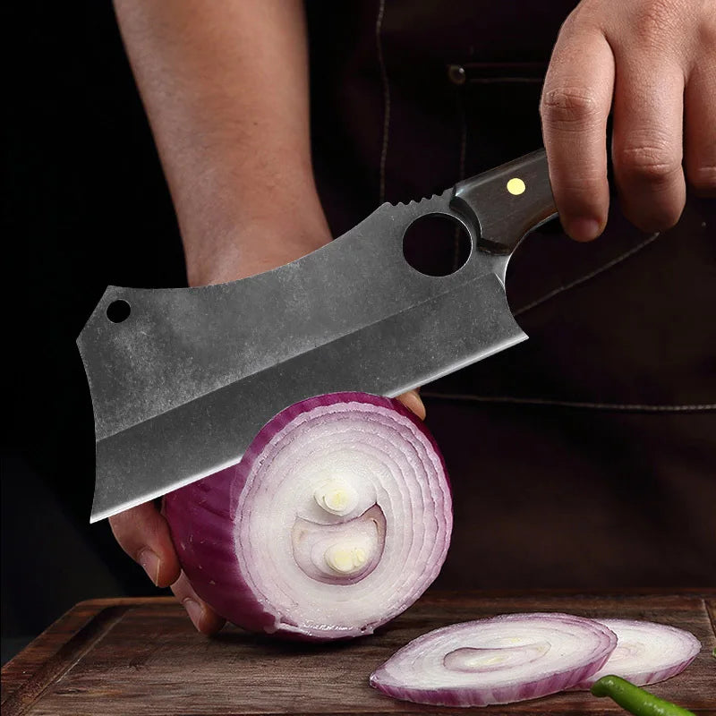 Japanese High Carbon Steel Kitchen Cleaver & Boning Knife Kitchen Cleaver Knife Axl