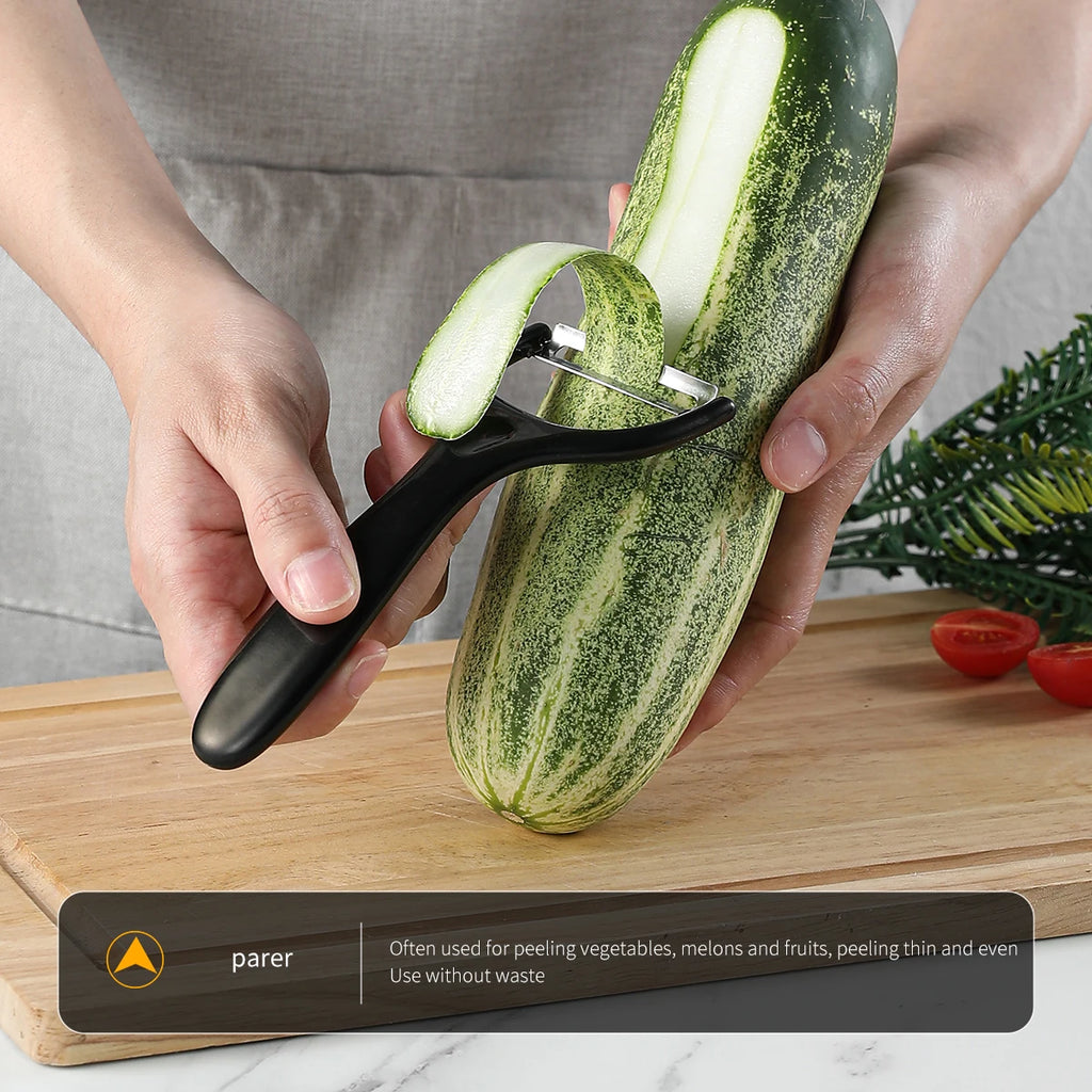 SHENJIU 3/5-Piece Black Stainless Steel Kitchen Knife Set Kitchen Knife Set Axl
