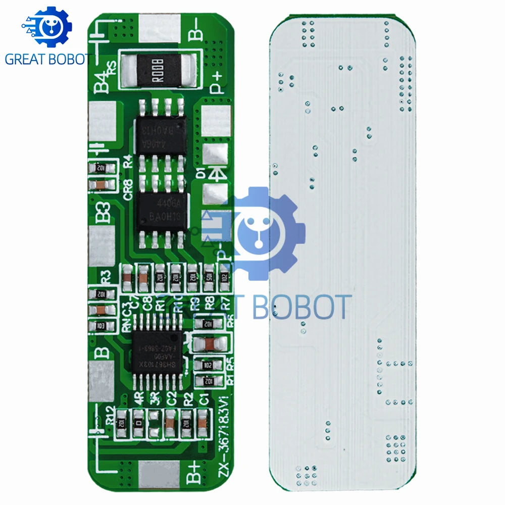 4S 18650 Li-ion BMS Protection Board PCB 4A–5A | 1–5 Pack BMS Protection Board Axl