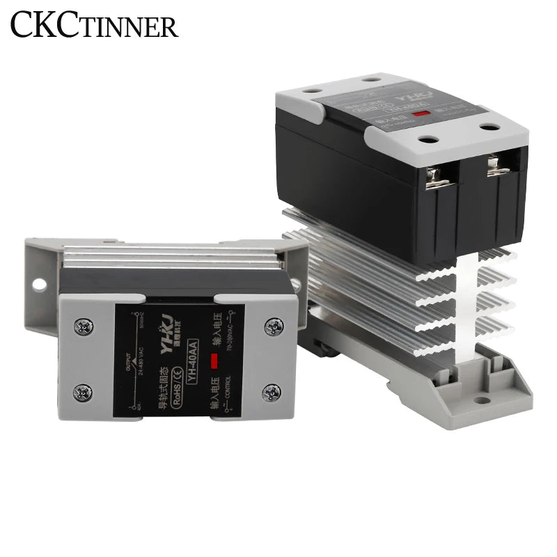 Din Rail Solid State Relay SSR 10A–120A with Heat Sink | DC AC Solid State Relay Axl
