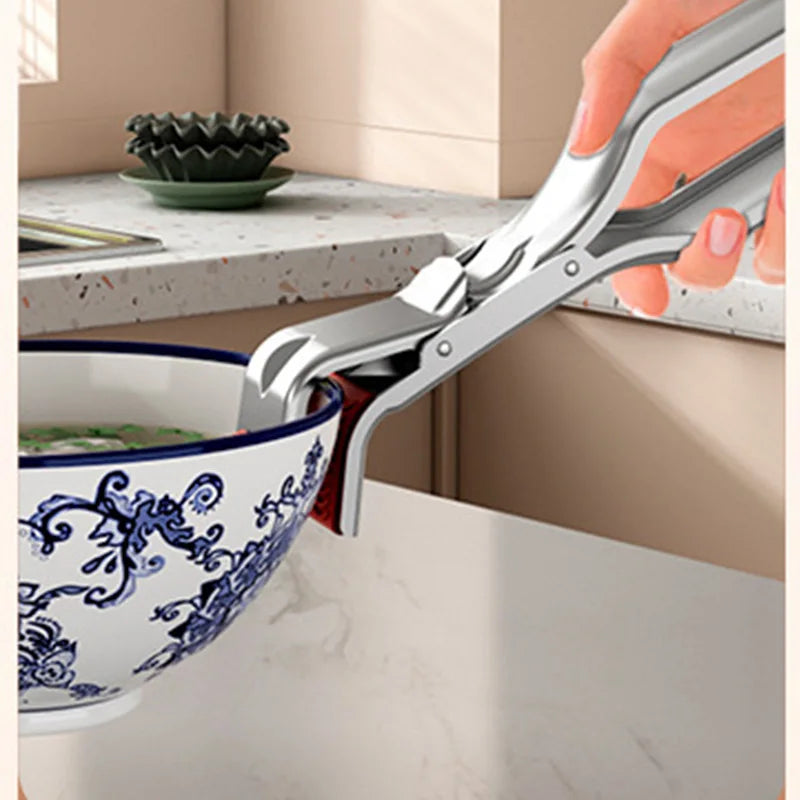 Stainless Steel Hot Bowl Holder & Dish Clamp | Pot Pan Gripper Kitchen Bowl Gripper Axl