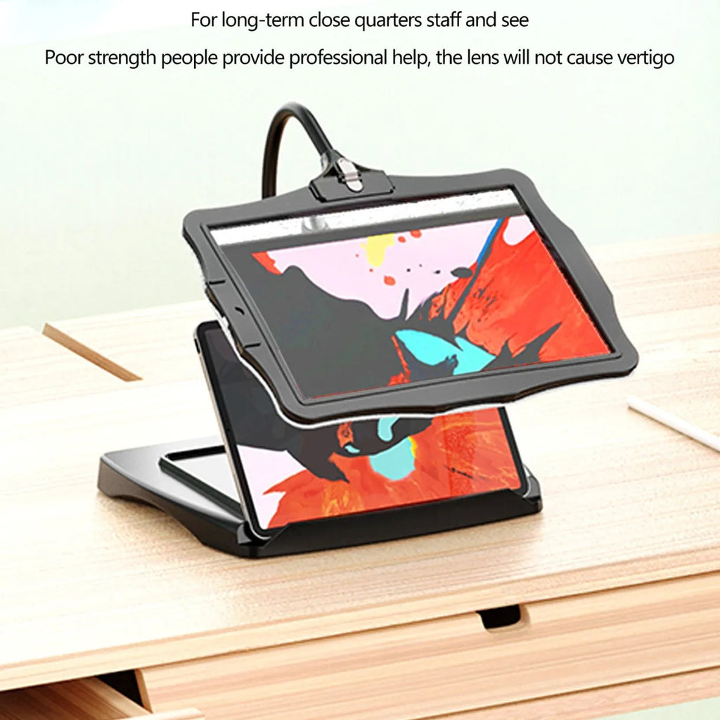 Rechargeable Magnifying Glass – Large Lens & Detachable Light Illuminated Magnifier Axl