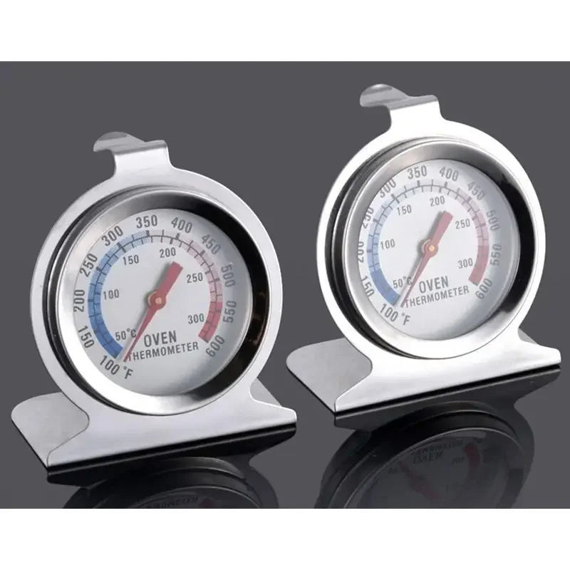 Stainless Steel Oven Thermometer – Large Dial, Stand & Hang Oven Thermometer Axl