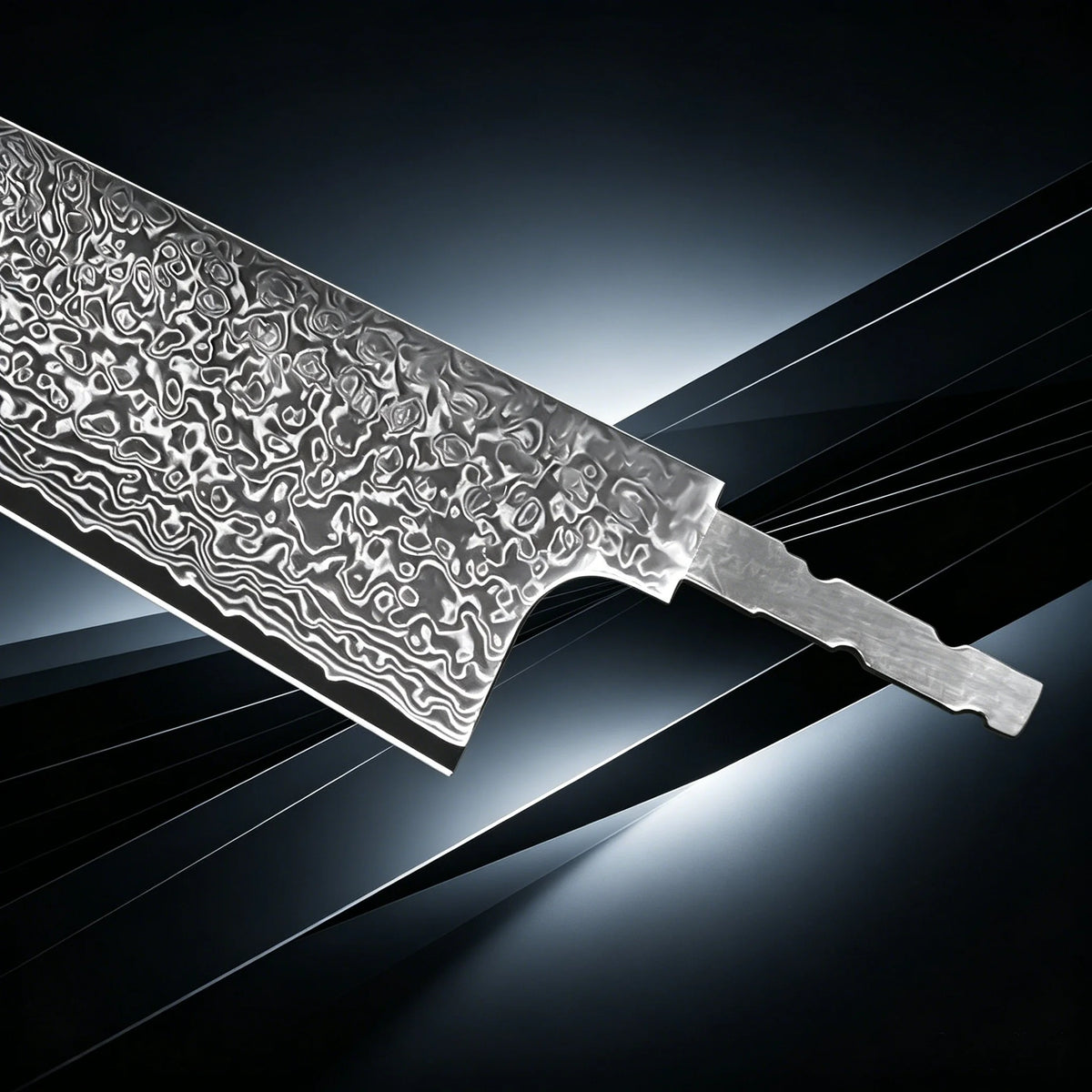 Hand Forged Damascus Steel Blade Blank – Utility Knife No Handle Damascus Blade Blank Axl