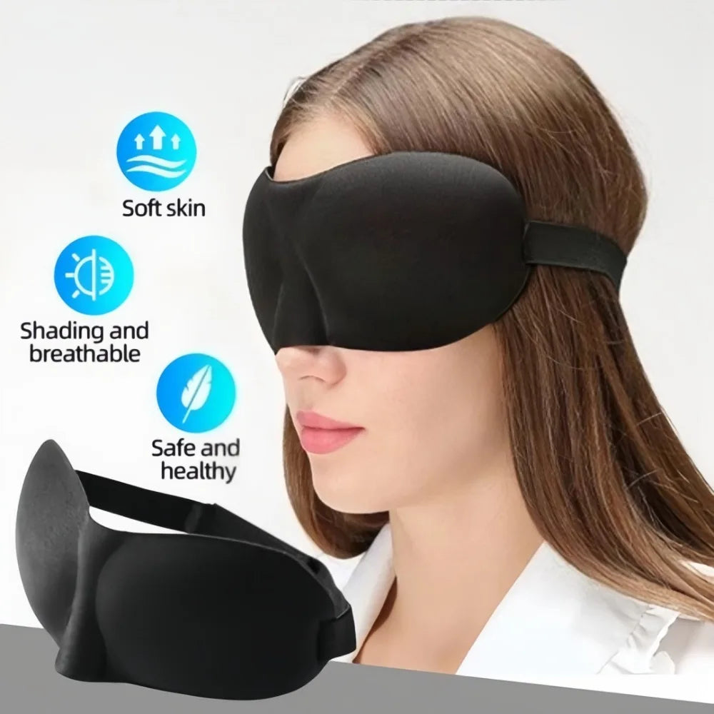 3D Sleep Eye Mask 2-Pack | Light Blocking Travel Blindfold Sleep Eye Mask Axl