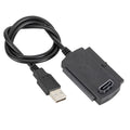 USB 2.0 to IDE Adapter Cable – 2.5" & 3.5" Hard Drive IDE Adapter Cable Axl Black