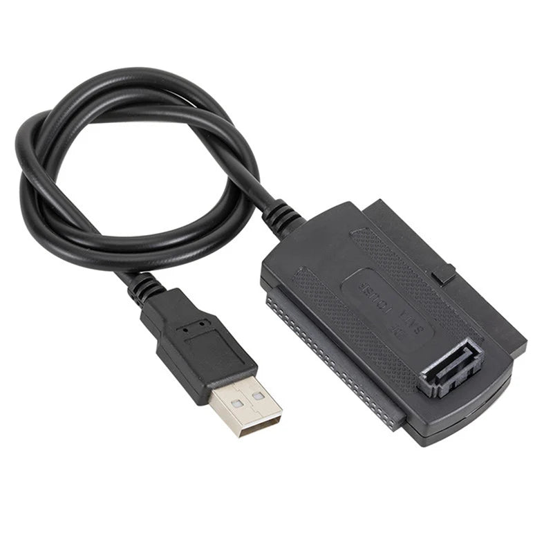 USB 2.0 to IDE Adapter Cable – 2.5" & 3.5" Hard Drive IDE Adapter Cable Axl Black