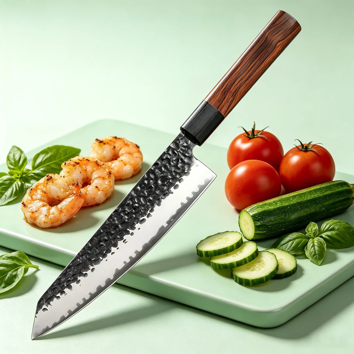 Hand Forged Kiritsuke Chef Knife – Stainless Steel Slicer Chef Knife Axl